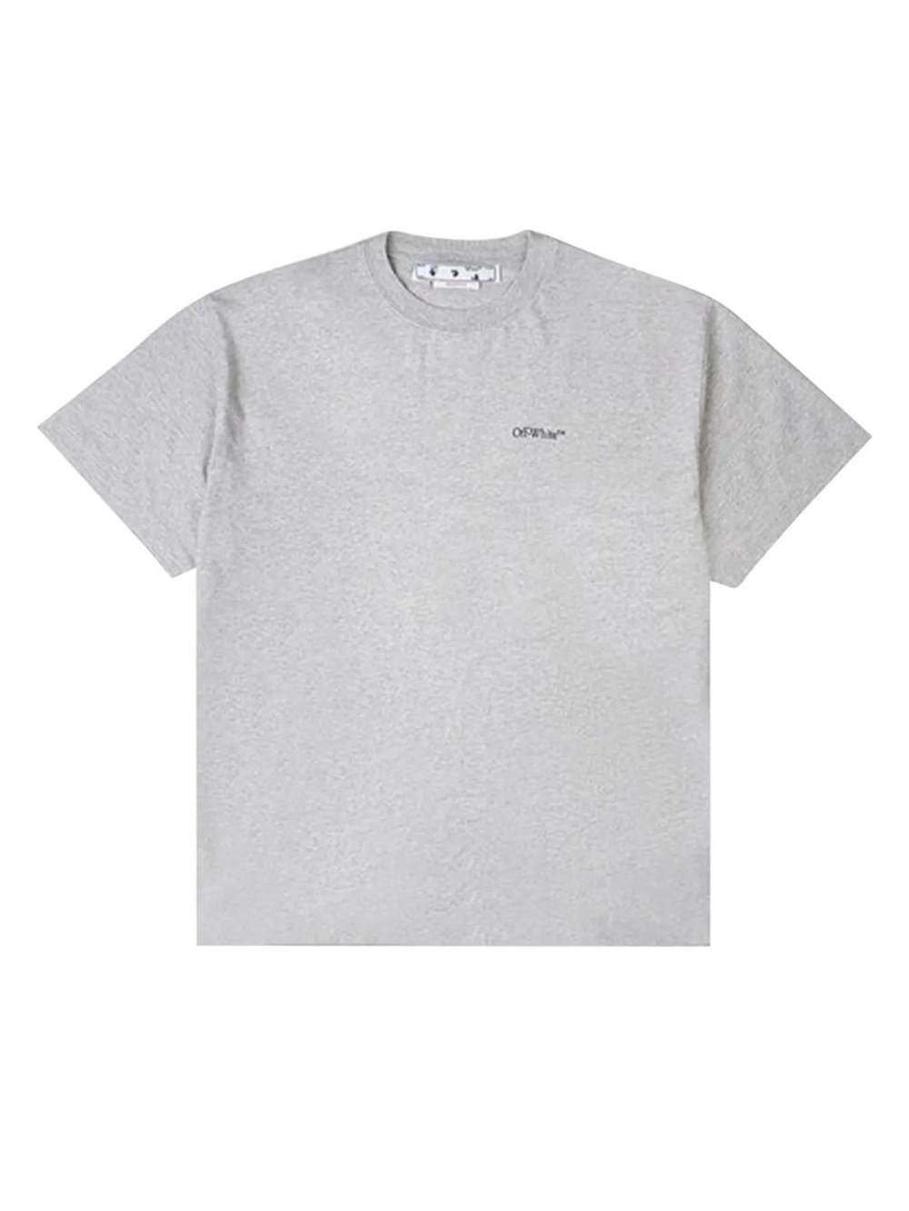 Off-White Light Gray Small Logo Crewneck Tee